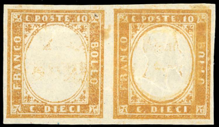 1863 - 10 cent. bistro, coppia ... 