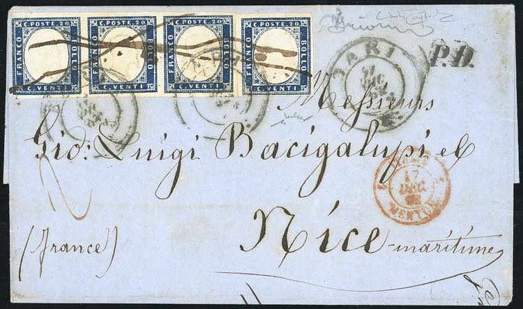 1862 - 20 cent. indaco (15E), ... 