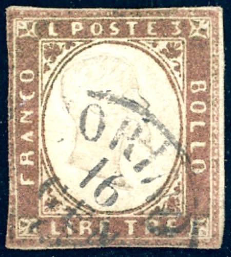 1861 - 3 lire rame (18), ... 