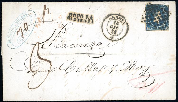 LIGURIA-GENOVA, d.c. + rombi punti ... 