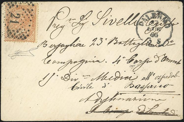 1866 - 10 cent. De La Rue, ... 