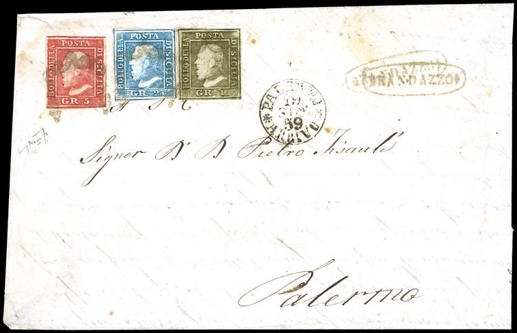 1859 - 5 grana rosa vermiglio, I ... 