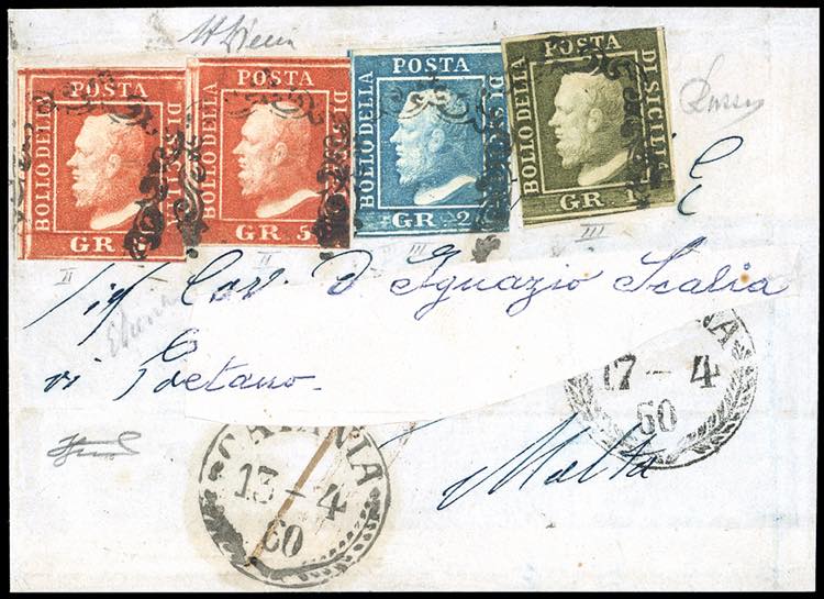 1860 - 5 grana vermiglio vivo, II ... 