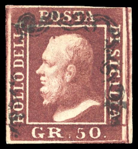 1859 - 50 grana lacca scuro ... 