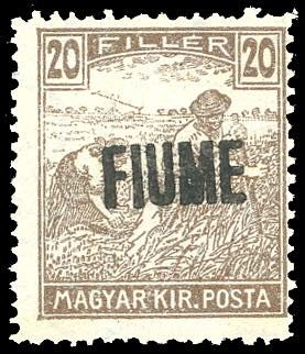 1918 - 20 f. soprastampato FIUME ... 