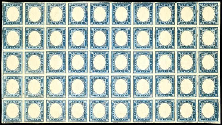 1861 - 20 cent. azzurro, non ... 