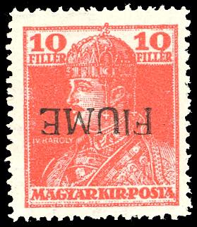 1918 - 10 f. Carlo I, soprastampa ... 