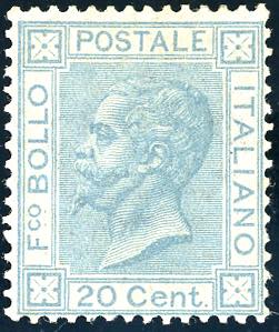 1867 - 20 cent. celeste chiaro, ... 