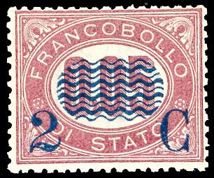 1878 - 2 cent. su 0,05 lire ... 