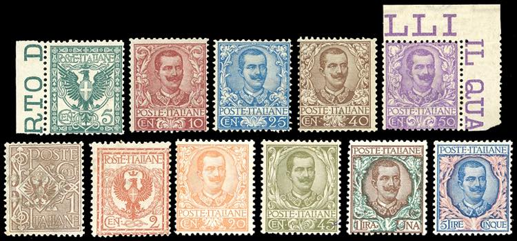 1901 - Floreale, serie completa ... 