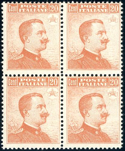 1916 - 20 cent. Michetti, senza ... 