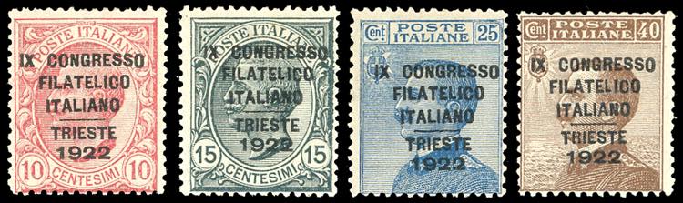 1922 - Congresso Filatelico, serie ... 