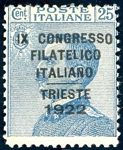 1922 - 25 cent. soprastampato ... 
