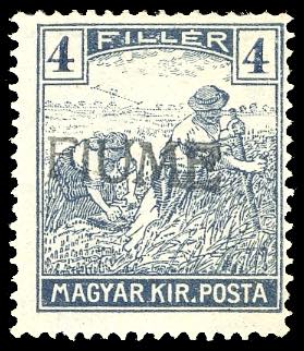 1918 - 4 f. azzurro ardesia ... 