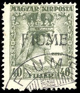 1918 - 40 f. Zita, soprastampa a ... 