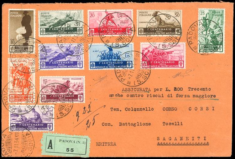 1934 - Medaglie al Valore, serie ... 