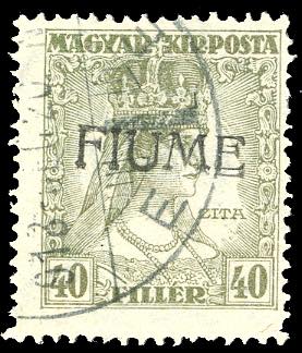1918 - 40 f. Zita, soprastampa a ... 