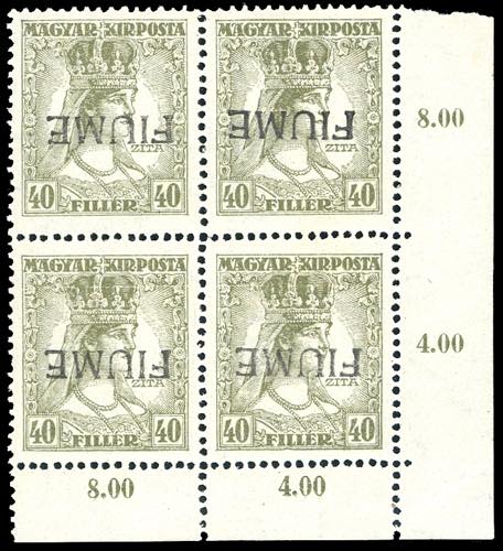 1918 - 40 f. Zita, soprastampa a ... 