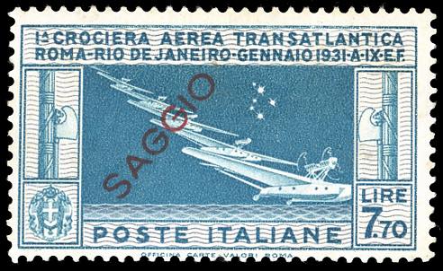 1930 - 7,70 lire Crociera Balbo, ... 