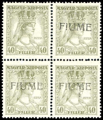 1918 - 40 f. Zita, soprastampa a ... 