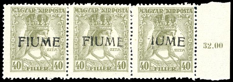 1918 - 40 f, Zita, soprastampa a ... 