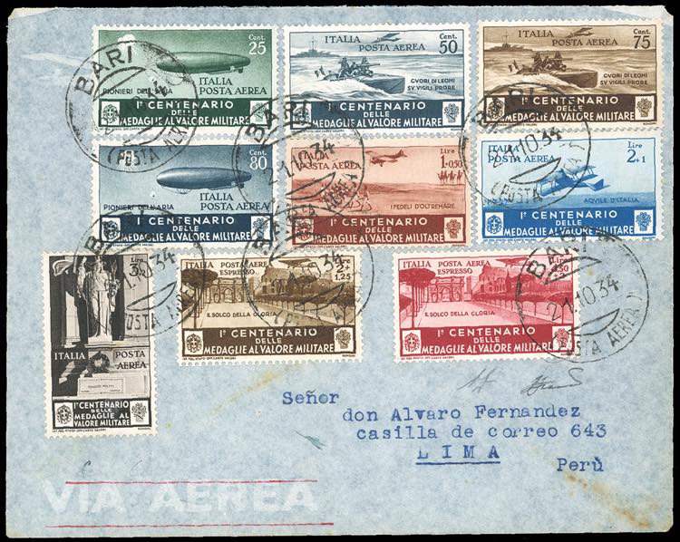 1934 - Medaglie al Valore, serie ... 