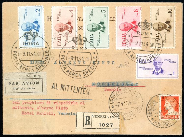 1934 - Volo Roma-Mogadiscio, serie ... 