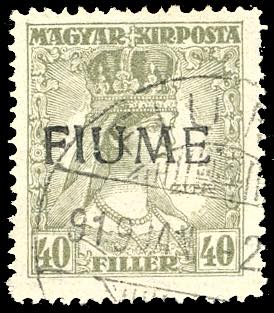 1918 - 40 f. Zita, soprastampa a ... 