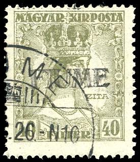 1918 - 40 f. Zita, soprastampa a ... 