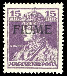 1918 - 15 f. lilla Carlo I, ... 