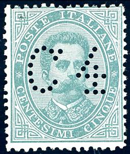 1867 - 4 cent. su 5 cent. Umberto ... 