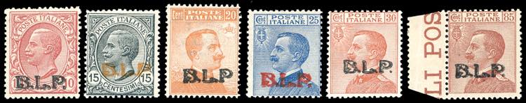 1923 - Soprastampati BLP, III ... 