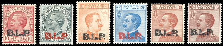 1923 - Soprastampati BLP, III ... 