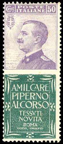 1924 - 50 cent. Piperno (13), ... 