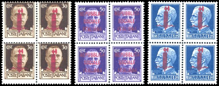 1944 - Soprastampati in carminio ... 