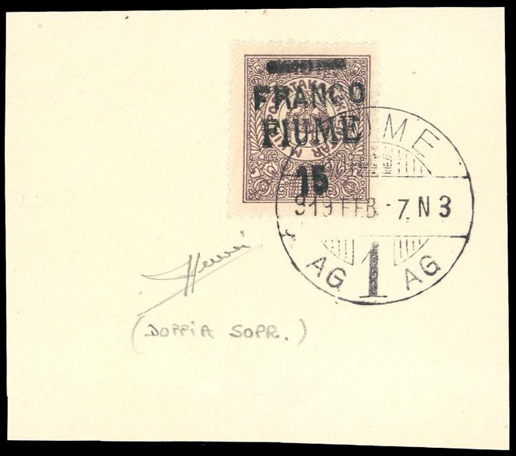 1919 - 15 f. su 10 f., doppia ... 