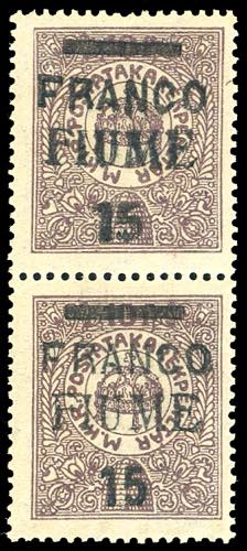 1919 - 15 f. su 10 f., coppia ... 