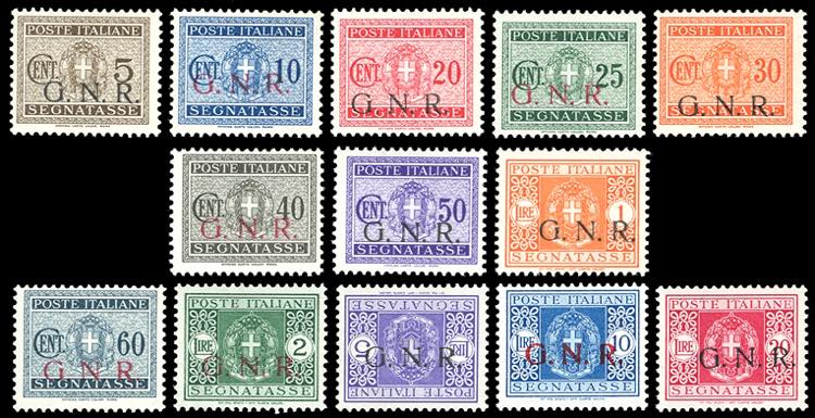 1943/1944 - Soprastampati G.N.R., ... 