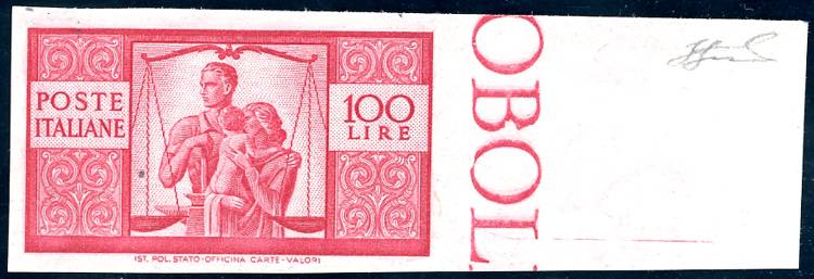 1946 - 100 lire carminio vivo ... 