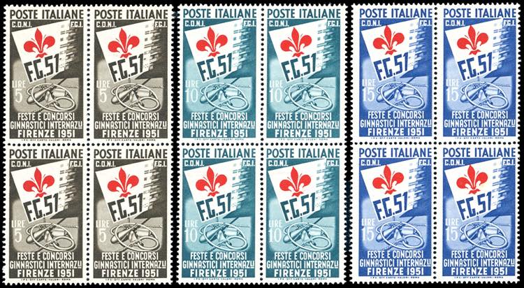 1951 - Ginnici, serie completa ... 