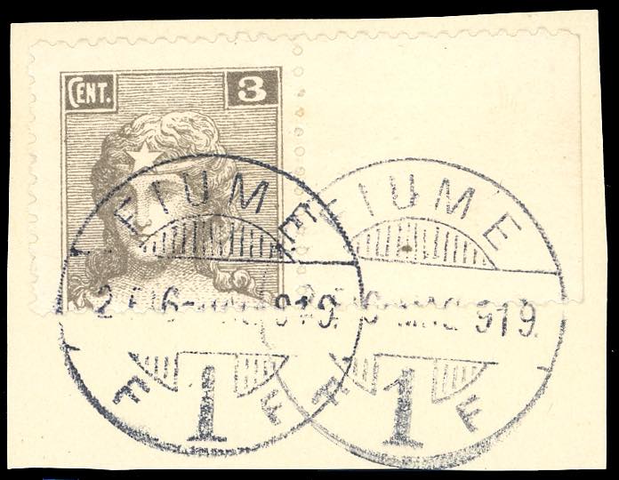 1919 - 3 cent. Allegorie e Vedute, ... 