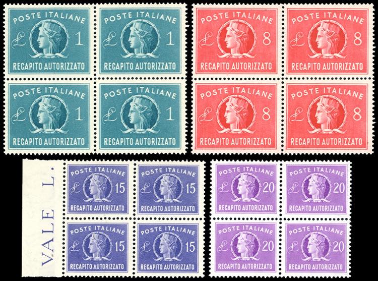 1947/52 - Le prime due emissioni, ... 