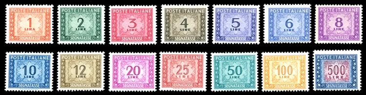 1947/54 - Filigrana ruota, serie ... 