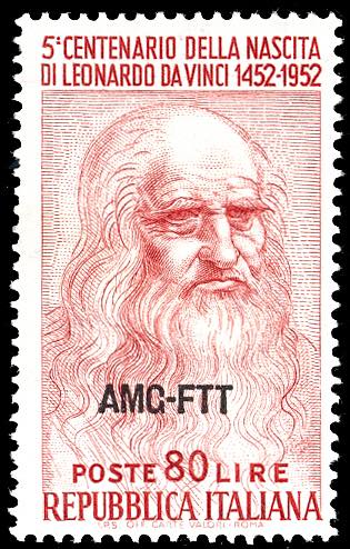 1952 - 80 lire Leonardo da Vinci, ... 