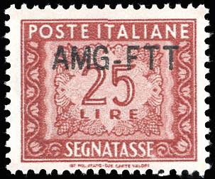 SEGNATASSE 1954 - 25 lire, nuovo ... 