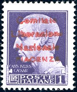 PIACENZA 1945 - 1 lira Imperiale, ... 