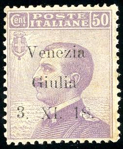 VENEZIA GIULIA 1918 - 50 cent. ... 