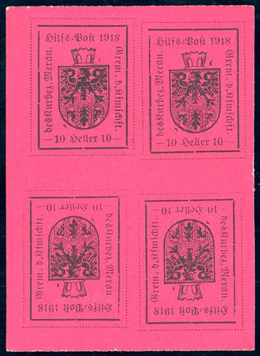 MERANO 1918 - 10 h. carminio ... 