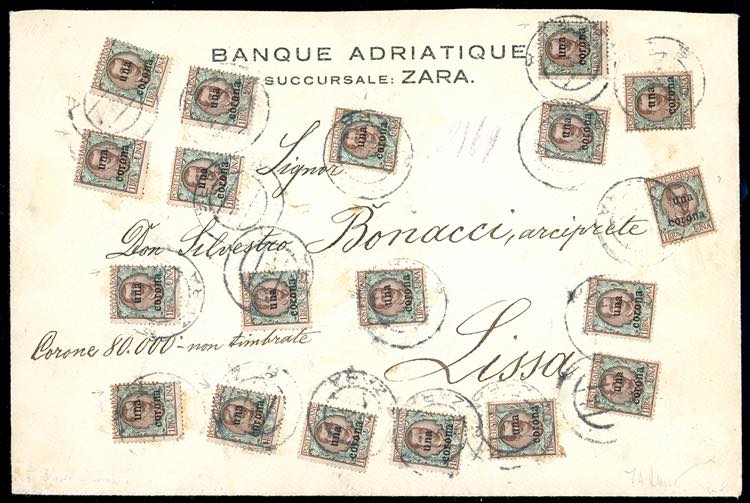 DALMAZIA 1920 - 1 cor. su 1 lira ... 