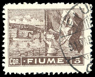 1919 - 5 cor. Allegorie e Vedute, ... 